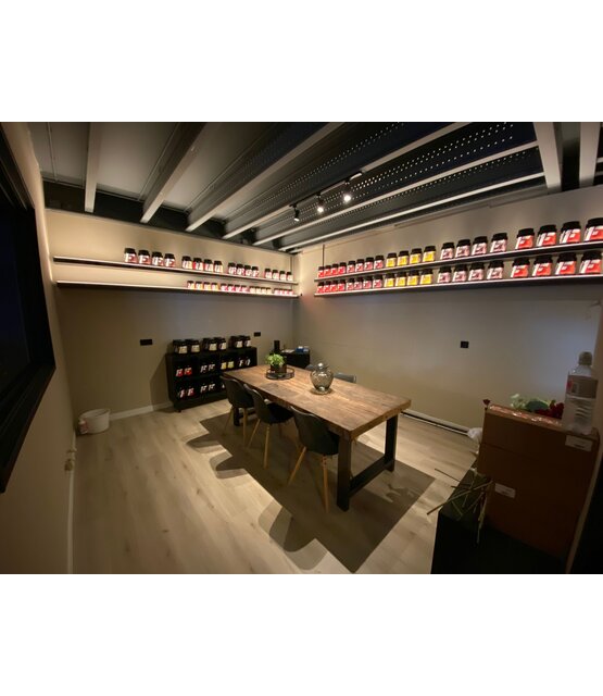 Zwart LED profiel met klikafdekking - 16,8mm x 13,01mm - 02ZWART