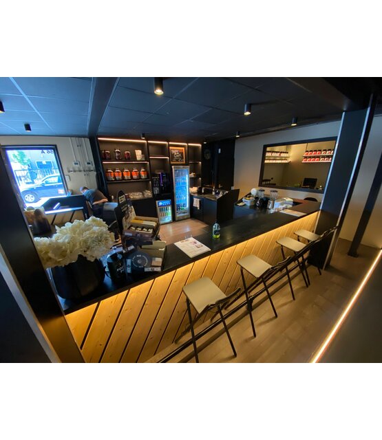 Zwart LED profiel met klikafdekking - 16,8mm x 13,01mm - 02ZWART