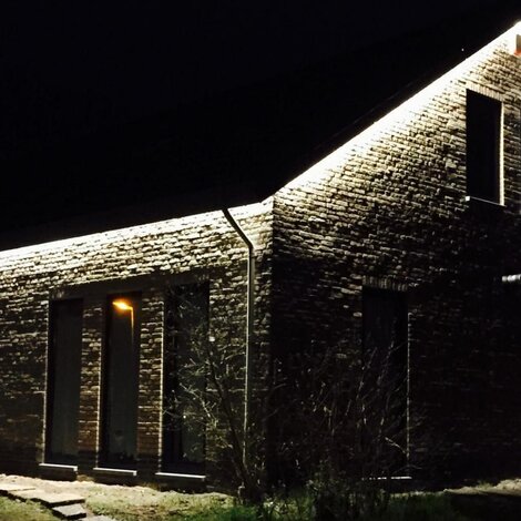 LED strips voor een dakgoot