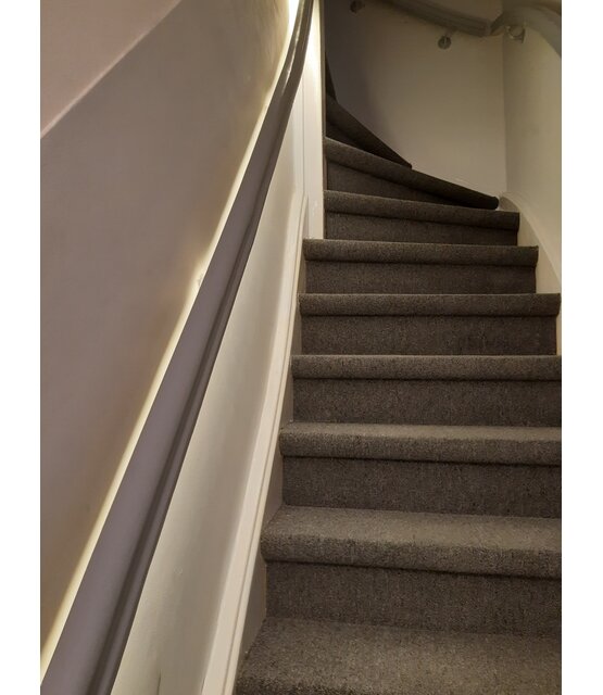 Buigbaar flexibel LED profiel inclusief opaal klikafdekking 2,40 mm x 18 mm - 13ALU