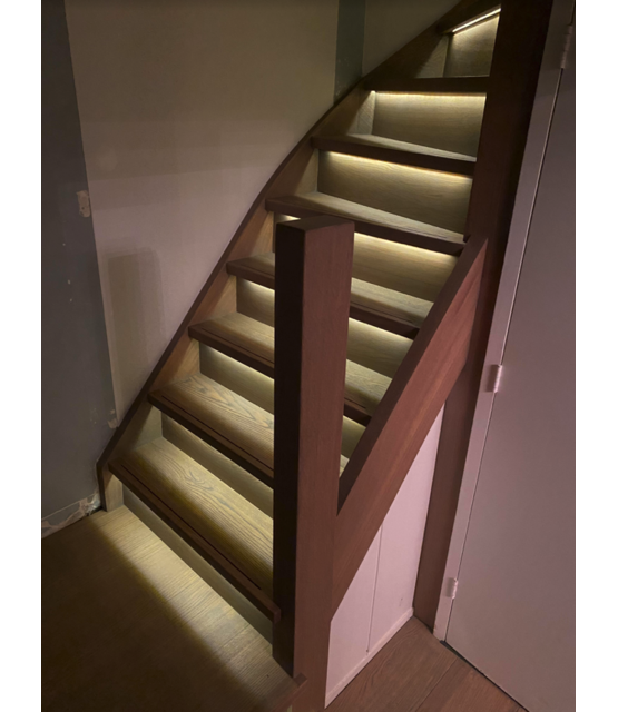 Wit LED profiel met klikafdekking 13,4 mm x 11,46 mm – SLIM04WIT