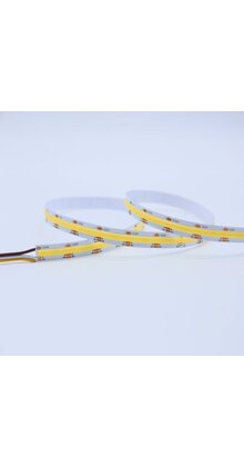 COB LED strip 24 volt amber warm wit 9W 1250LM 480LED p/m IP20 2200K - 10 meter
