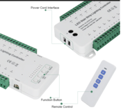 Professionele LED traptrede aansturing met afstandsbediening - tot 16 treden - complete controller kit
