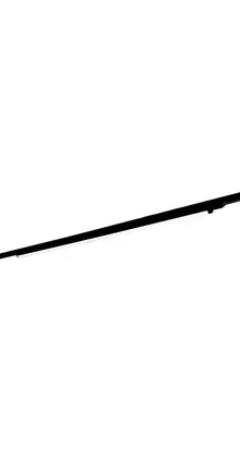 3-FASE instelbare lineaire LED lijn 100cm zwart 120 graden bundel - LINA110ZWART