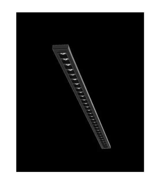 3-FASE instelbare lineaire LED lijn 56cm zwart 120 graden bundel - IRIS56ZWART