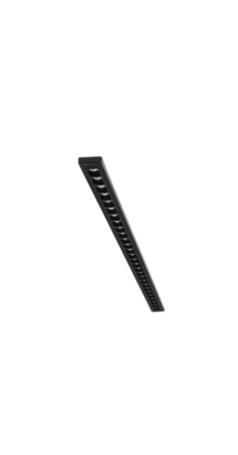 3-FASE instelbare lineaire LED lijn 56cm zwart 120 graden bundel - IRIS56ZWART