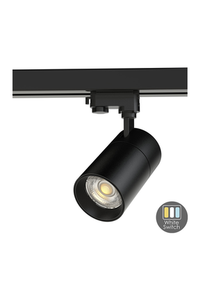 3- fase instelbare kleur temperatuur Trackspot Instelbaar, zwart, Railspot 10 watt