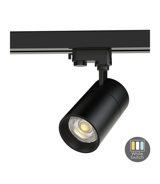 3- fase instelbare kleur temperatuur Trackspot Instelbaar, zwart, Railspot 10 watt