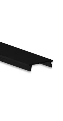 2 meter zwarte klikafdekking ipv de standaard 2 meter afdekking t.b.v. 18ALU, 18WIT, 18ZWART