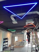 Driehoek LED profiel koppelstuk 60 graden - XL11ZWART