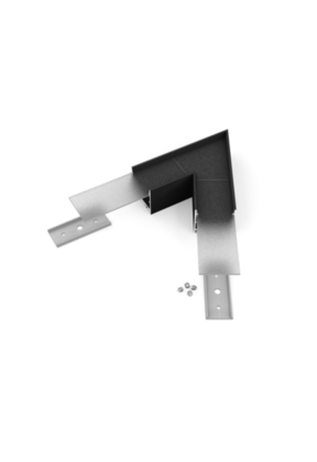 Driehoek LED profiel koppelstuk 60 graden - XL11ZWART