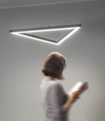 Driehoek LED profiel koppelstuk 60 graden - XL11ZWART