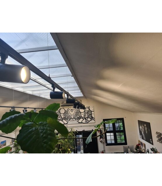 3- fase instelbare kleur temperatuur Trackspot Instelbaar, zwart, Railspot 10 watt