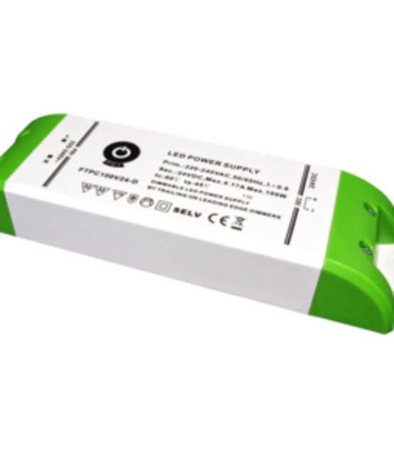 LED voeding 24v 100w dimbaar - IP20 - Fase afsnijding - FTPC100V24-D