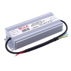110V LED voeding 200 watt 24 volt 8,33 Ampère – IP67 waterdicht – GLG-200-24 - LET OP 110VAC