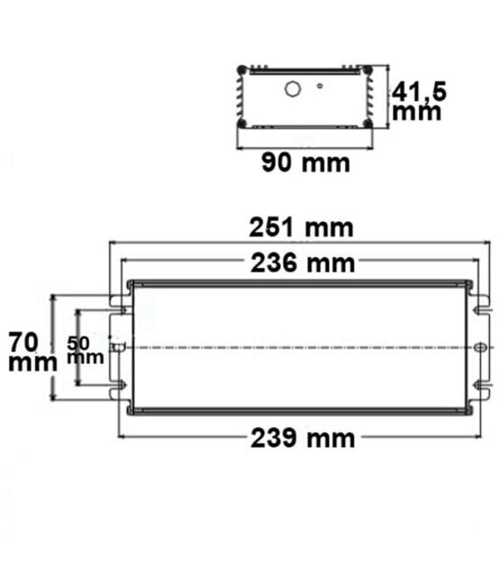 1-10V LED voeding 24v 400w Dimbaar - IP67