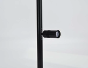 Mini LED rails vierkante vitrine trackrail - MD3 VIERKANT ZWART
