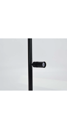 Mini LED rails vierkante vitrine trackrail - MD3 VIERKANT ZWART