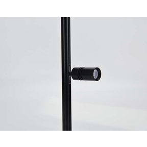 Mini LED rails vierkante vitrine trackrail - MD3 VIERKANT ZWART