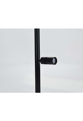 Mini LED rails vierkante vitrine trackrail - MD3 VIERKANT ZWART