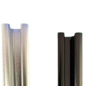 Mini inbouw LED rails vierkante vitrine trackrail - MD3 ZWART INBOUW