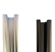 Mini inbouw LED rails vierkante vitrine trackrail - MD3 ALU INBOUW