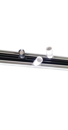 Mini LED rails ronde vitrine trackrail - MD3 ALU