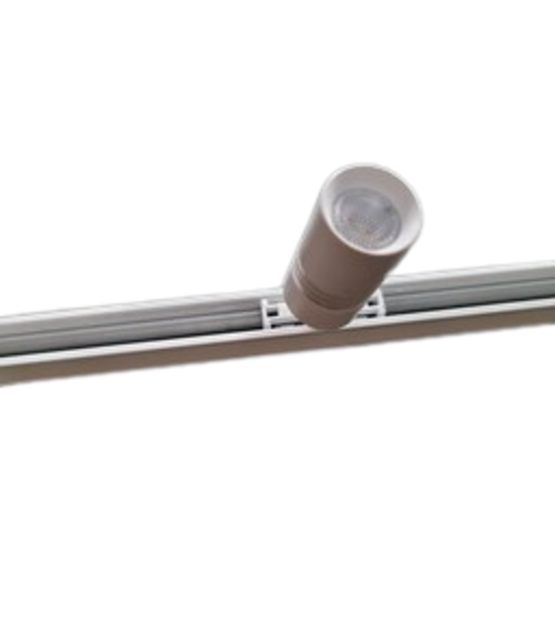 Mini LED rails vierkante vitrine trackrail - MD3 WIT