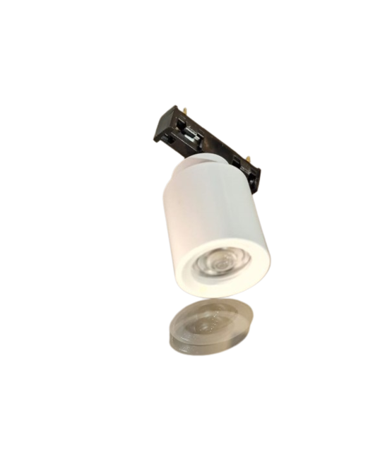 LED Vitrine spot 2 watt 2700 kelvin extra warm wit Track spot ZOOM - WIT