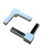 Hoekstuk 12 x 12 mm voor de WIT vierkant railtrack