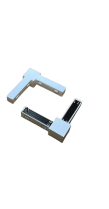 Hoekstuk 12 x 12 mm voor de WIT vierkant railtrack