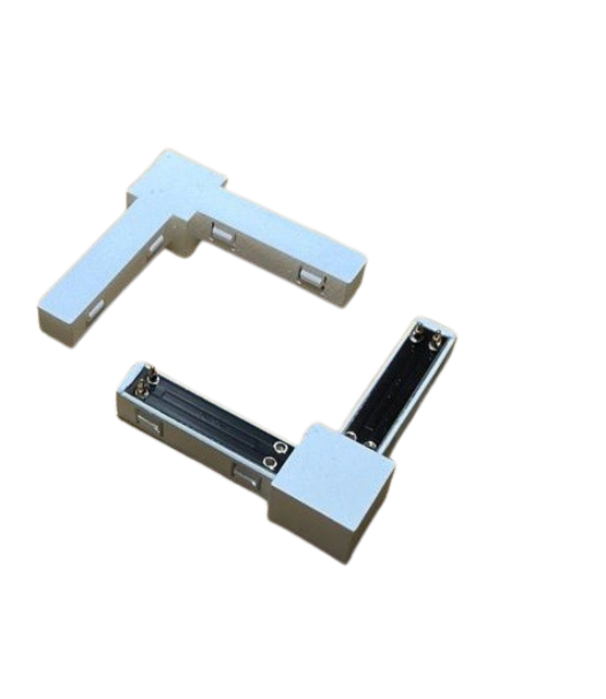 Hoekstuk 12 x 12 mm voor de WIT vierkant railtrack