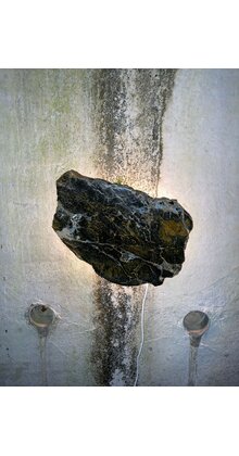 Versteend houten design lamp -  Dual White - 2700k - 6500k - #101