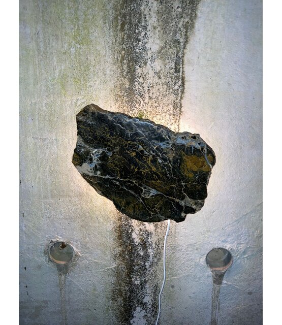 Versteend houten design lamp -  Dual White - 2700k - 6500k - #101