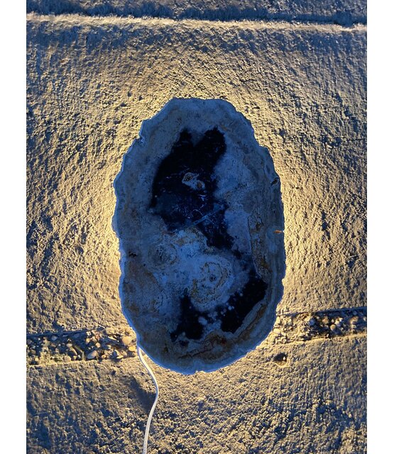 Versteend houten design lamp -  Dual White - 2700k - 6500k - #104