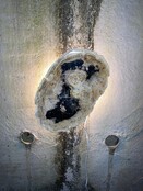 Versteend houten design lamp -  Dual White - 2700k - 6500k - #104