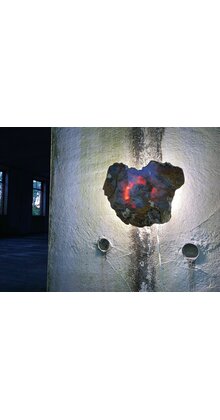 Versteend houten design lamp -  Dual White - 2700k - 650k - #106