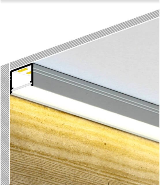 3 meter wit LED profiel met afdekking 12 mm x 12 mm – SLIM200WIT