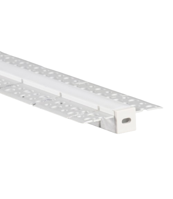 Horizontaal buigbaar LED stucprofiel inclusief afdekking 55,3 mm x 11 mm STUC360
