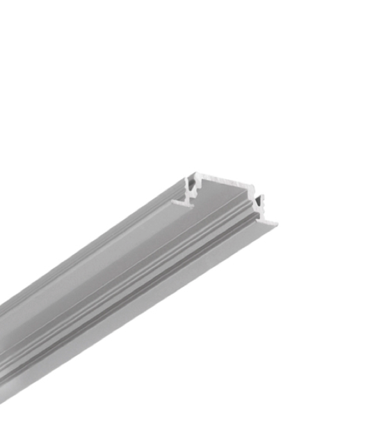 LED inbouw profiel 3 meter met afdekking 24mm x 7mm - 208ALU