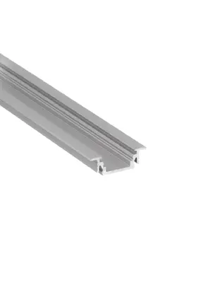 LED inbouw profiel 3 meter met afdekking 24mm x 7mm - 208ALU