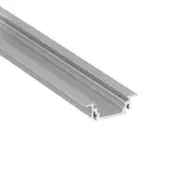 LED inbouw profiel met afdekking 24mm x 7mm - 208ALU