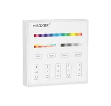 LED wanddimmer Wit B4 Miboxer - Draadloos 4 zone (RGB+CCT)
