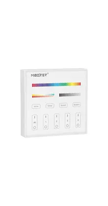 LED wanddimmer Wit B4 Miboxer - Draadloos 4 zone (RGB+CCT)