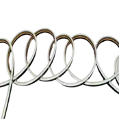 Zwarte Mini Neon Flex LED strip 24 volt 3000 kelvin warm wit 12W 980LM 4 x 8 mm IP65 – 3 meter