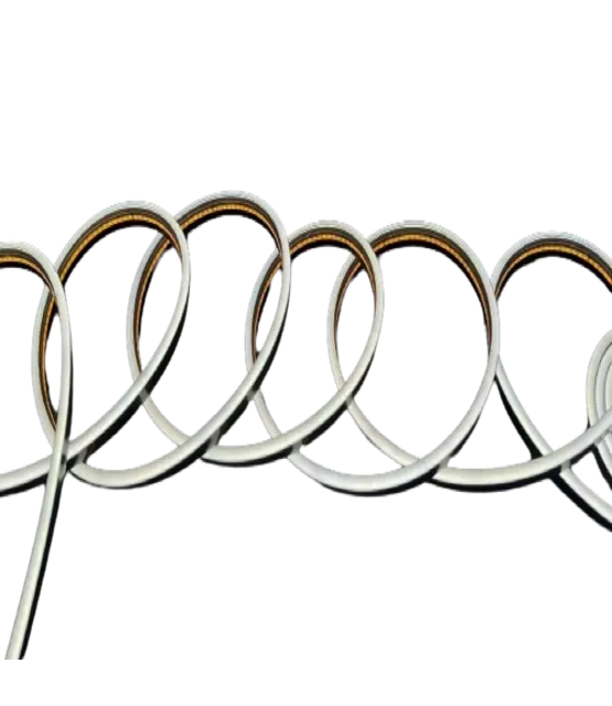 Zwarte Mini Neon Flex LED strip 24 volt 3000 kelvin warm wit 12W 980LM 4 x 8 mm IP65 – 3 meter