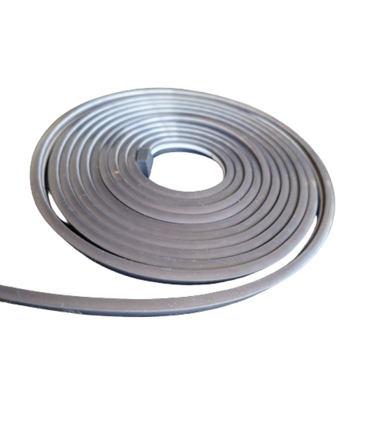 Zwarte Mini Neon Flex LED strip 24 volt 3000 kelvin warm wit 12W 980LM 4 x 8 mm IP65 – 3 meter