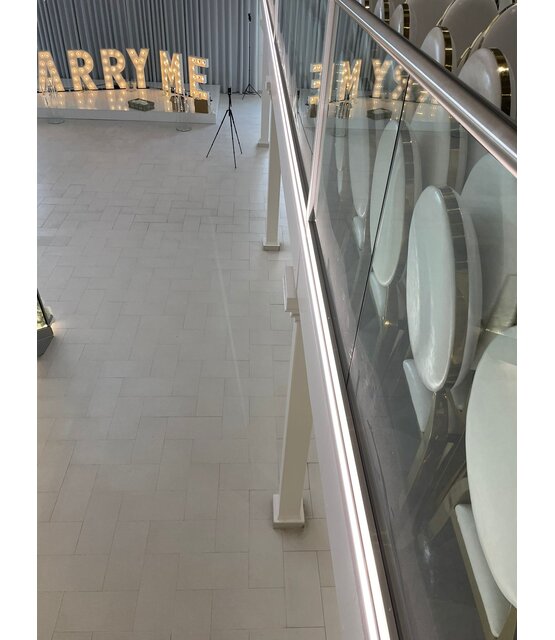 Wit LED inbouw profiel met klikafdekking 16,80 mm x 5,91mm - 08WIT