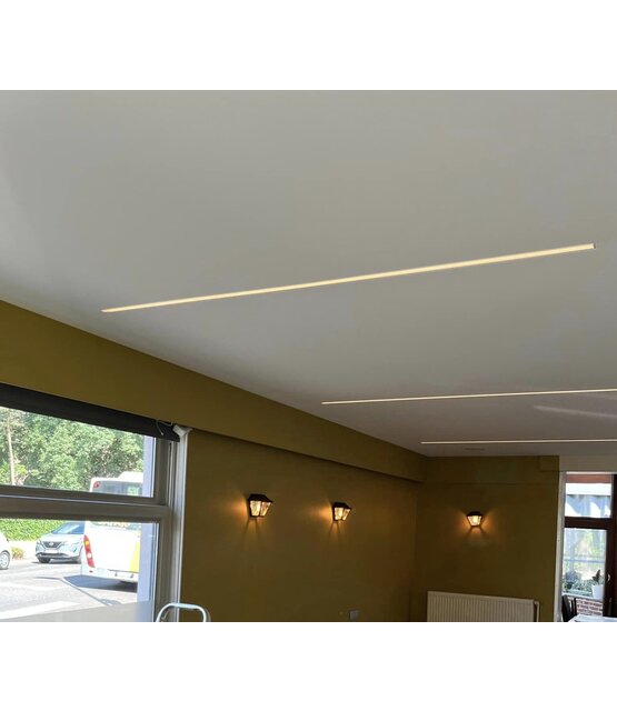 LED tegel en stuc profiel inclusief klikafdekking 58.04mm x 10,8mm - STUC400