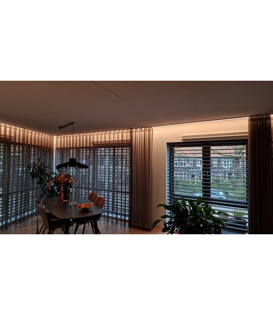 COB 5mm LED strip 24 volt extra warm wit 5W 850LM 384 LED p/m IP20 2700K - 5 meter